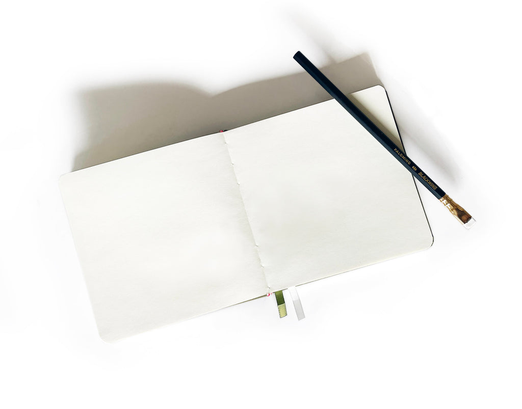 Classic Heart Foil Embossed Square Linen Notebook