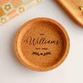 Custom Engraved Wedding Giveaway Valentine's Gift Cork Coaster