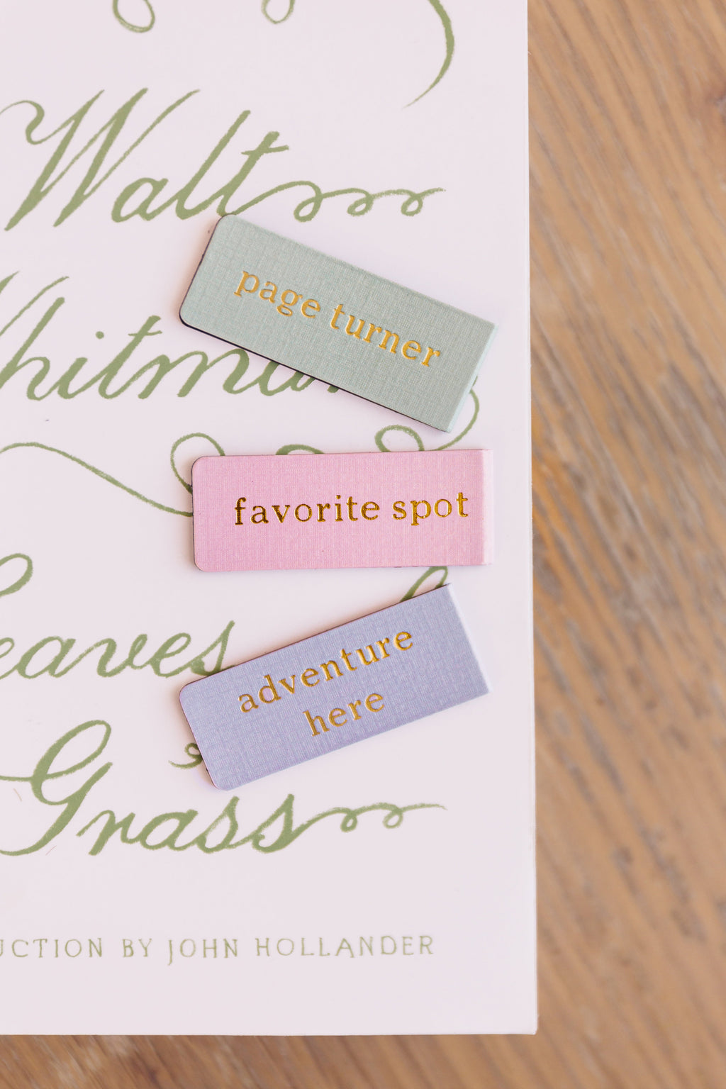 Book Lover Magnetic Bookmark Set - Foil Embossed