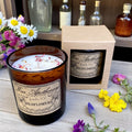 9 oz Wildflowers Artisan Amber Glass Candle