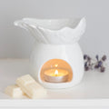 White Angel Wing Dish Oil Burner